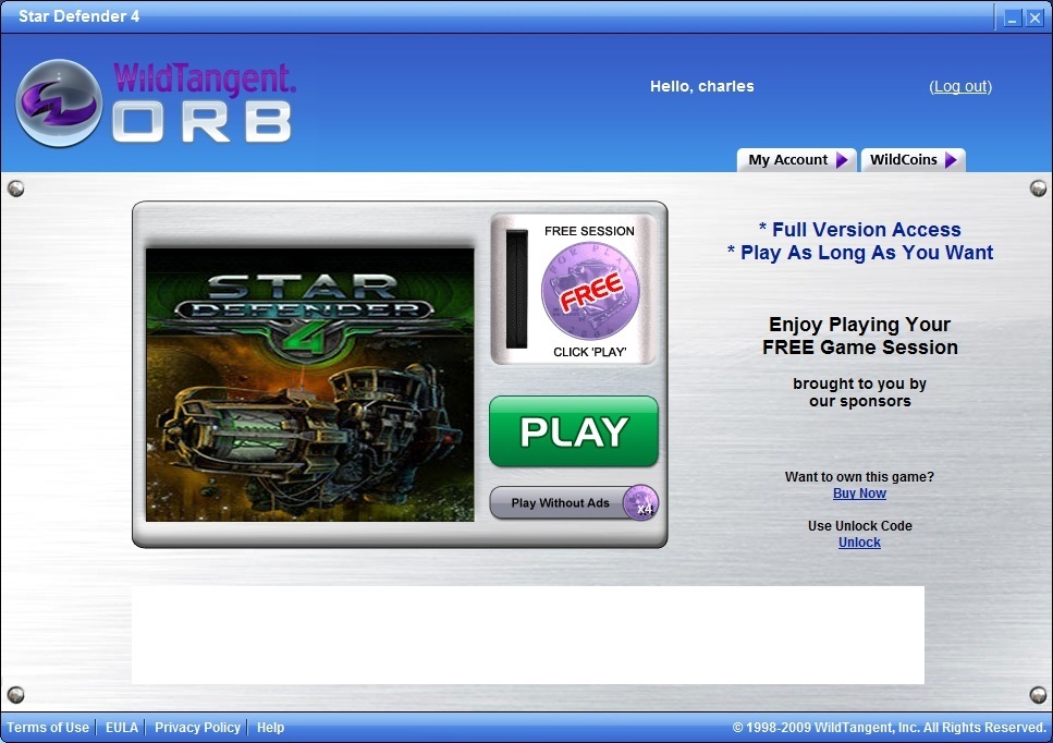Orb Wildtangent Games Wild Tangent Screen Game Play Service Comments.